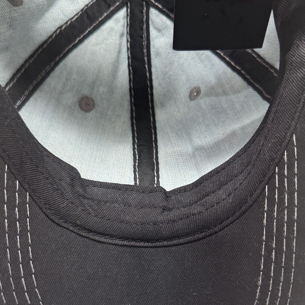 Chapel Hats Embellished Denim and Tan Cap NWT - Picture 11 of 11